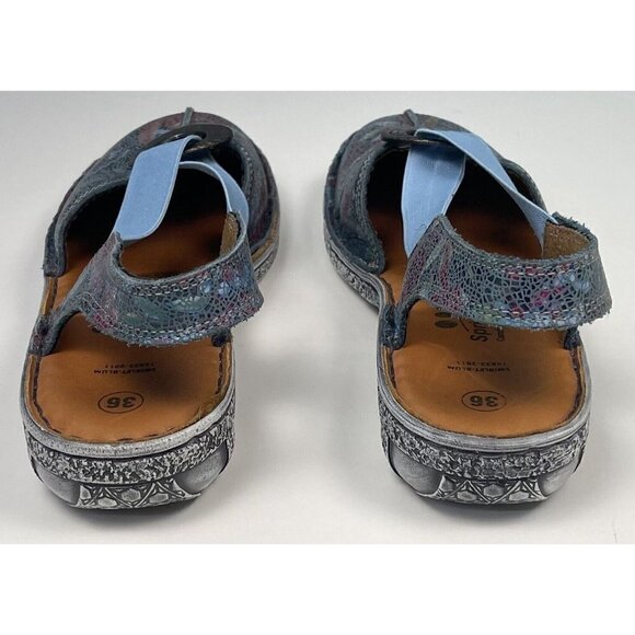 SPRING STEP Womens SIZE 36 (US 5.5-6) Swirlet Blum Blue Comfort SHOES 16833-2011 - Picture 5 of 8